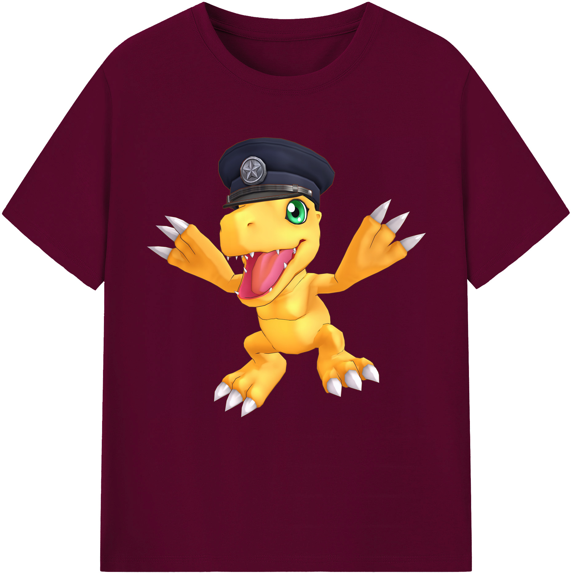 （画像用） Digimon デジタルモンスター/デジモン レディースカジュアルプリントTシャツ（綿100％）